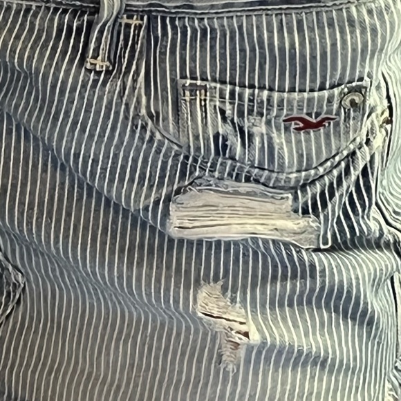 y2k Hollister pinstriped denim mini skirt ✨ - Picture 2 of 5